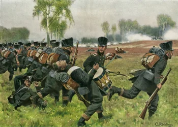 The Heroic Maiden Eleonore Prochaska Falling Fatally Wounded in the Battle of the Gohrde, 16 September 1813